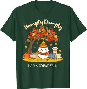 Humpty Dumpty Had A Great Fall Thanksgiving Pumpkin Spice T-Shirt - T-Shirt | Forest