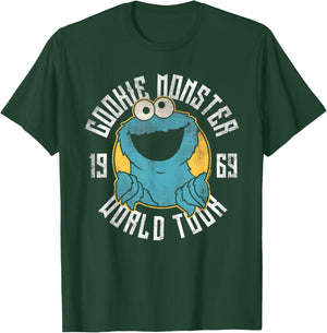 Sesame Street Cookie Monster World Tour T-Shirt - T-Shirt | Forest