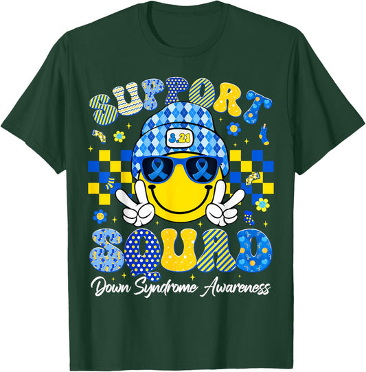 Support Squad Down Syndrome Awareness Men Women Kid T-Shirt - T-Shirt | Forest
