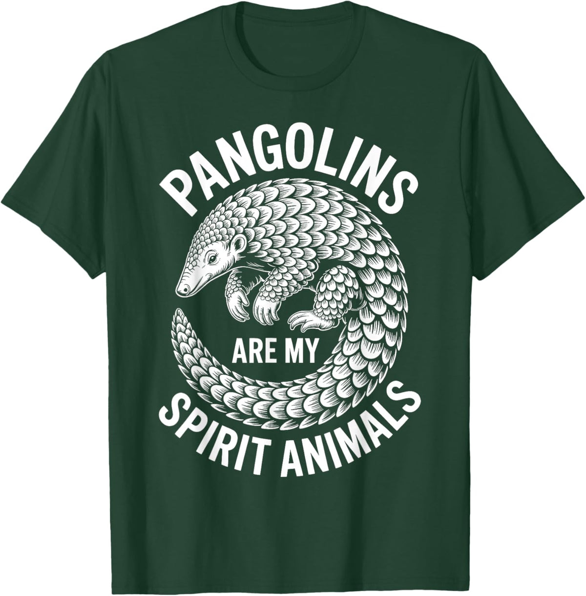Pangolins Spirit Animals Funny Pangolin T-Shirt - T-Shirt | Forest