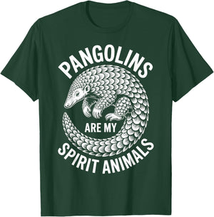 Pangolins Spirit Animals Funny Pangolin T-Shirt - T-Shirt | Forest