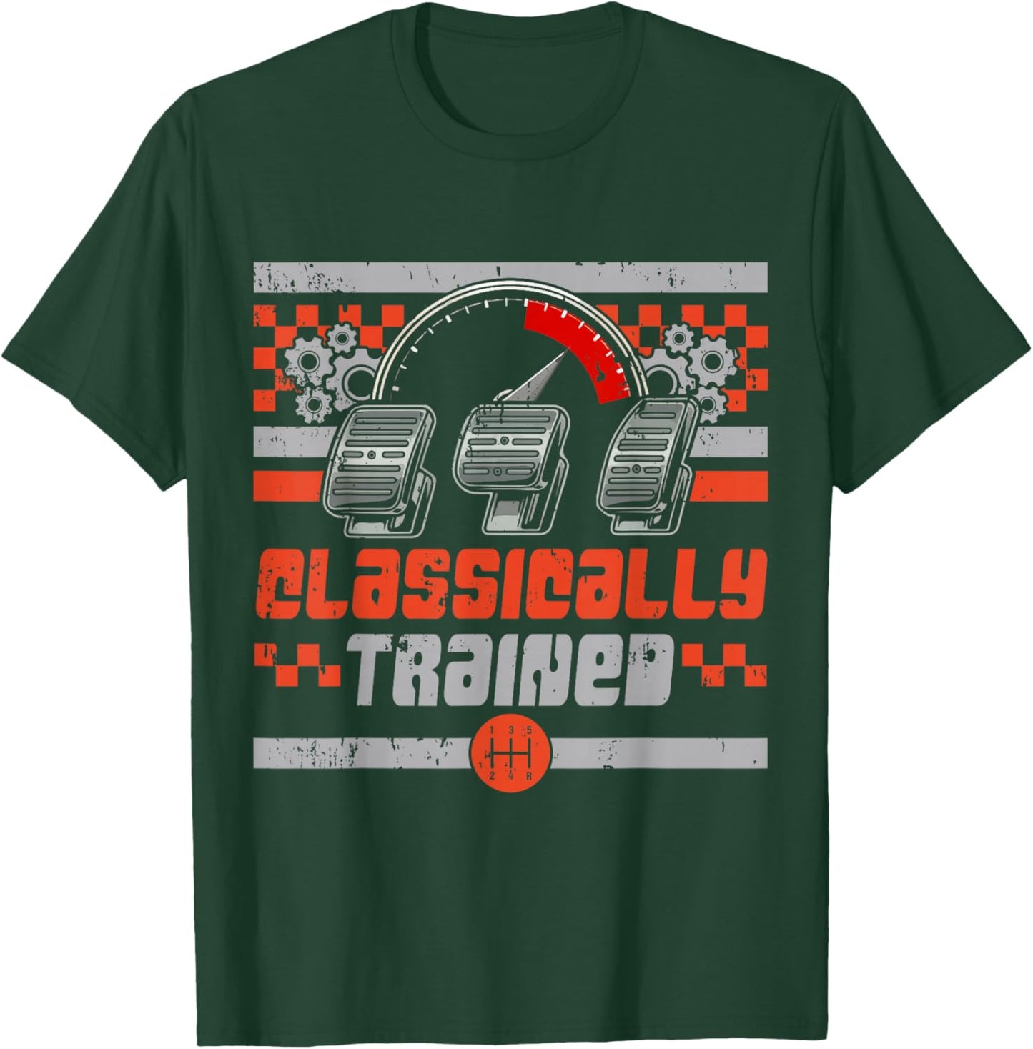 Classic Manual Transmission Auto Guy T-Shirt - T-Shirt | Forest