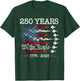 Vintage 250 Years 1776-2026 Flag USA Fighter Jets 4th July T-Shirt - T-Shirt | Forest