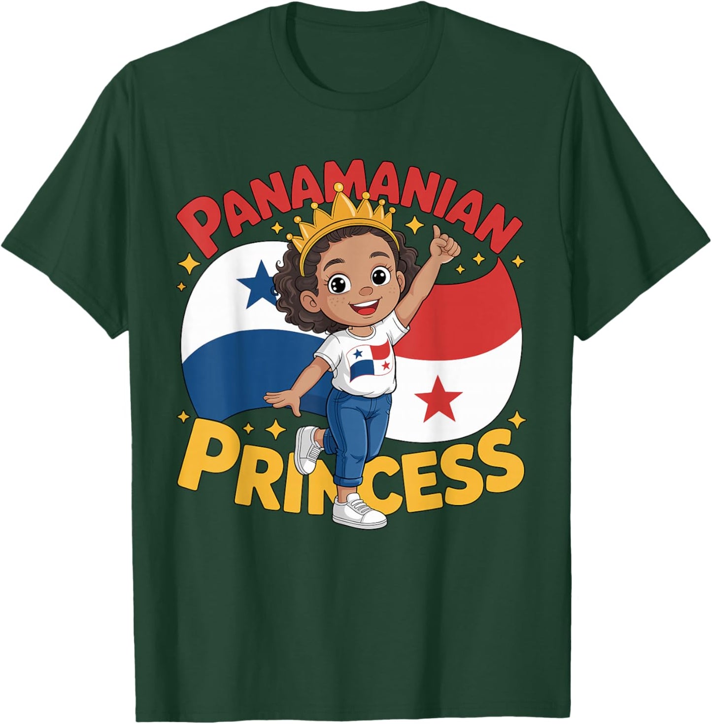 Panama Flag Proud Panamanian Girl Panamanian Pride T-Shirt - T-Shirt | Forest