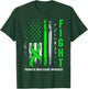American US Flag Fight Traumatic Brain Injury Awareness T-Shirt - T-Shirt | Forest