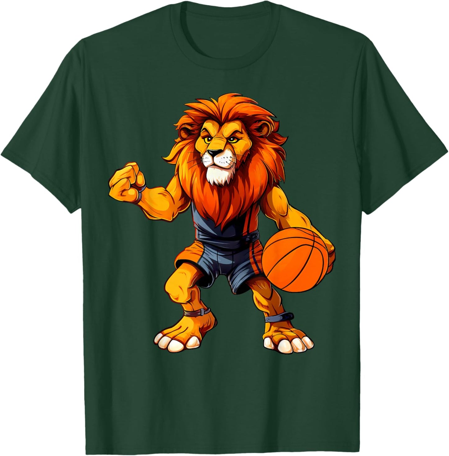 Basketball Lion T-Shirt - T-Shirt | Forest