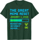 Funny The Great Meme Reset 2026 T-Shirt - T-Shirt | Forest