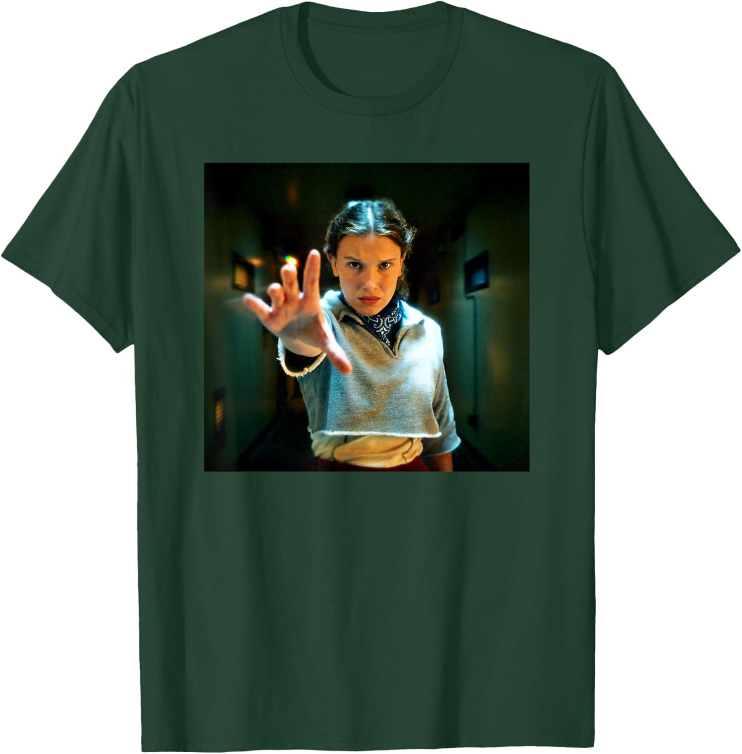 Stranger Things Season 5 Eleven Reaching Using Her Powers T-Shirt - T-Shirt | Forest