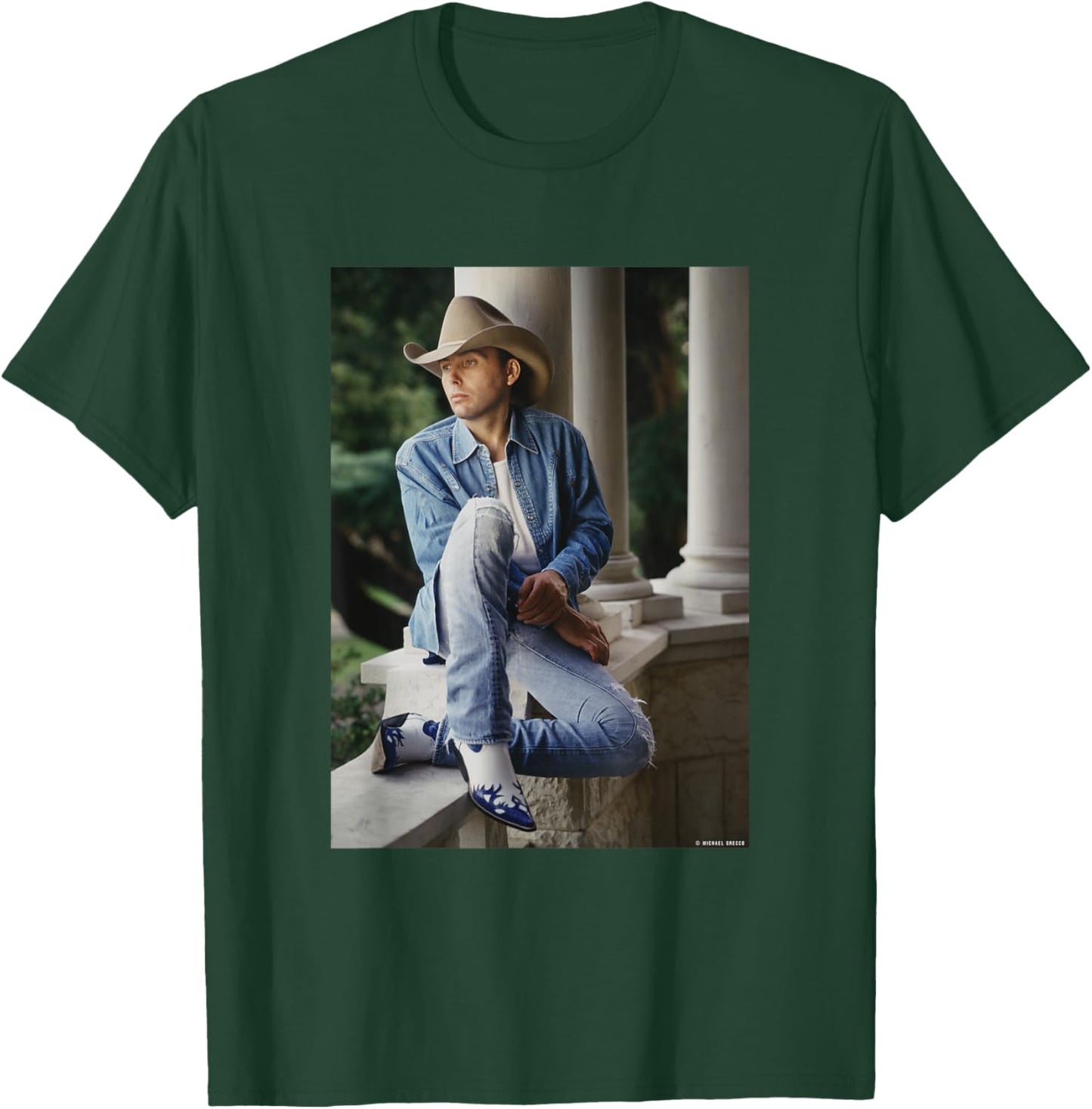 Dwight Yoakam US Singer Songwriter by Michael Grecco T-Shirt - T-Shirt | Forest