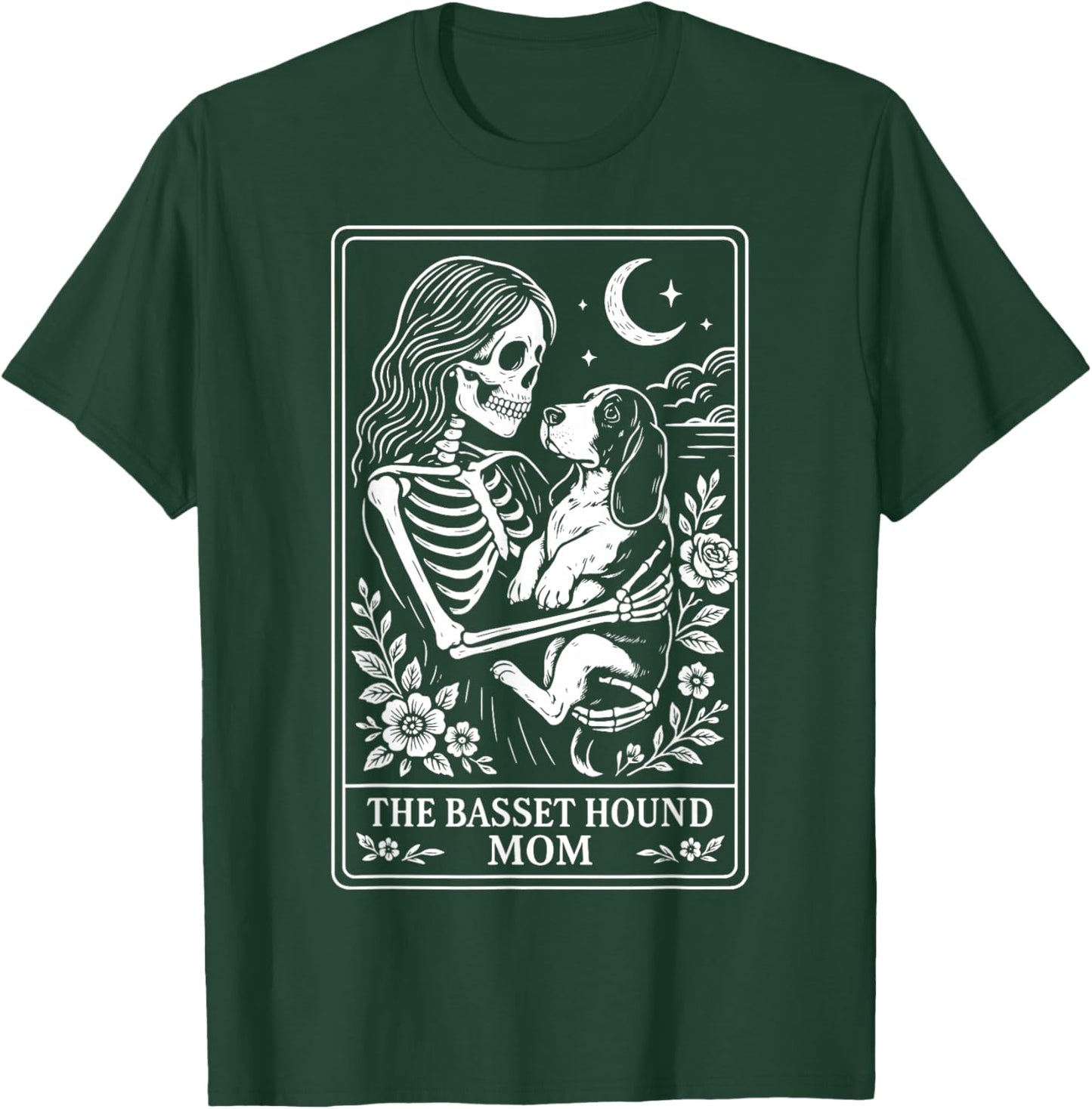The Basset Hound Mom Tarot Card T-Shirt - T-Shirt | Forest
