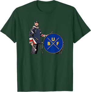 Buffalo Hockey Bang The Drum for 716 T-Shirt - T-Shirt | Forest