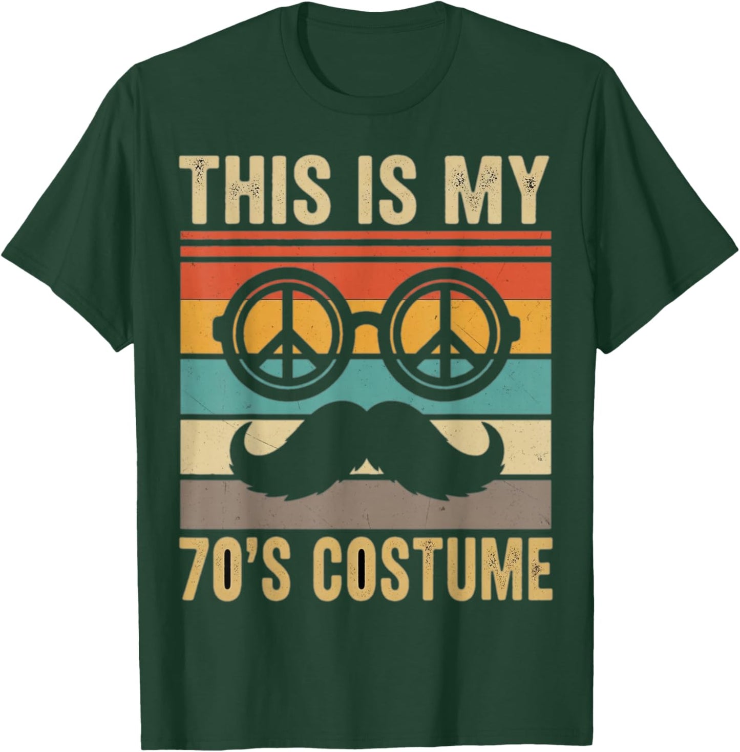 This is My 70s Costume 70 Styles Men 70's Disco 1970s Outfit T-Shirt - T-Shirt | Forest