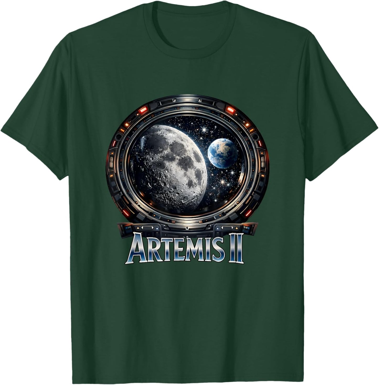 Artemis II 2026 Mission Earth and Moon Artemis 2 T-Shirt - T-Shirt | Forest
