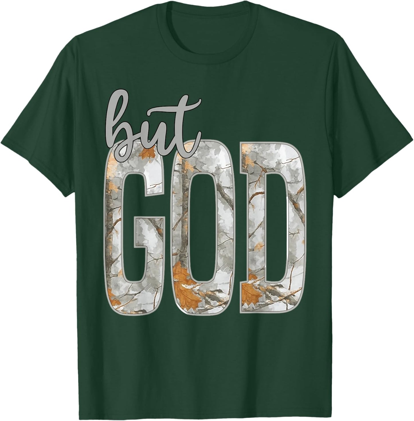 Jesus But God Camo Christian Cross God Faith Bible Religious T-Shirt - T-Shirt | Forest