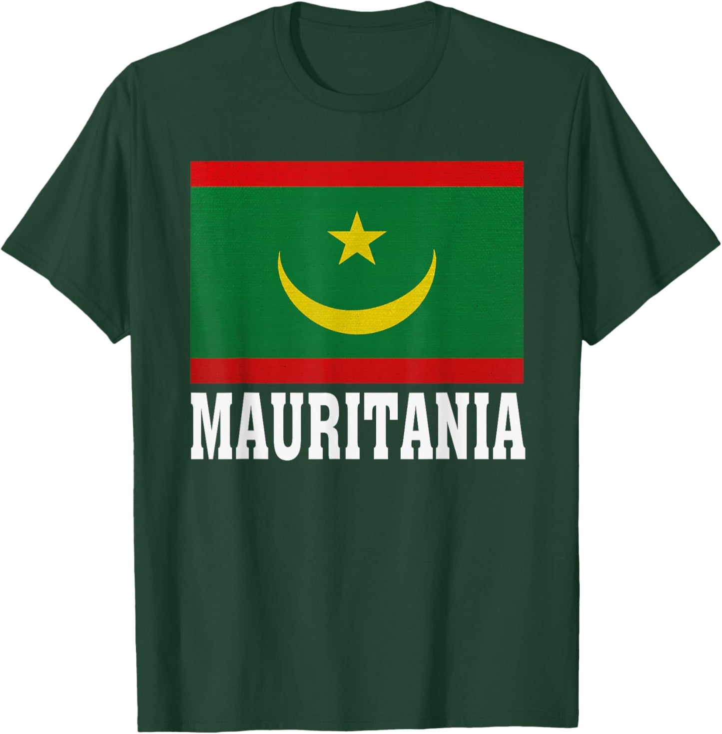 Mauritania Flag Patriotic National Roots Souvenir T-Shirt - T-Shirt | Forest