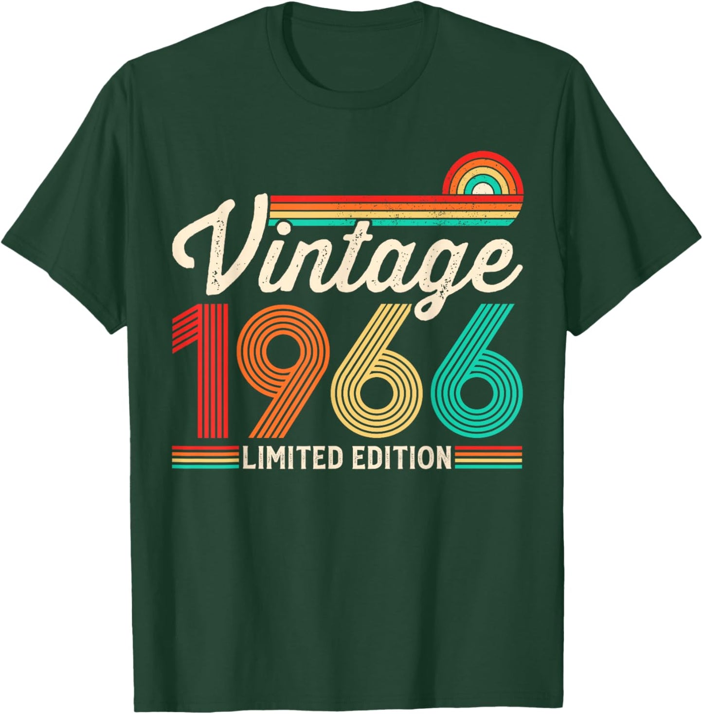 60 Years Old Vintage 1966 Limited Edition 60th Birthday T-Shirt - T-Shirt | Forest