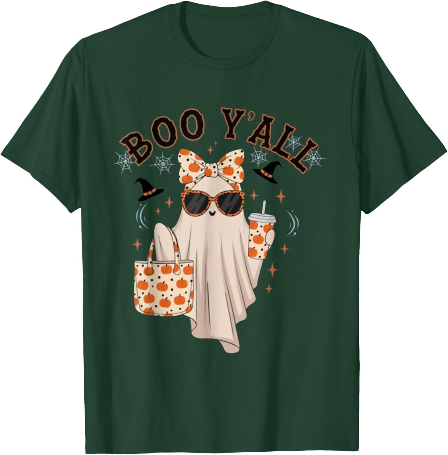 Boo JEE Boujee Pink Ghost Halloween October Vibes T-Shirt - T-Shirt | Forest