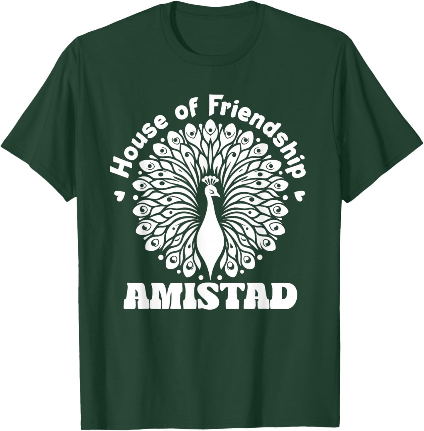 AMISTAD House of Friendship, Friendly School Spirit Studant T-Shirt - T-Shirt | Forest