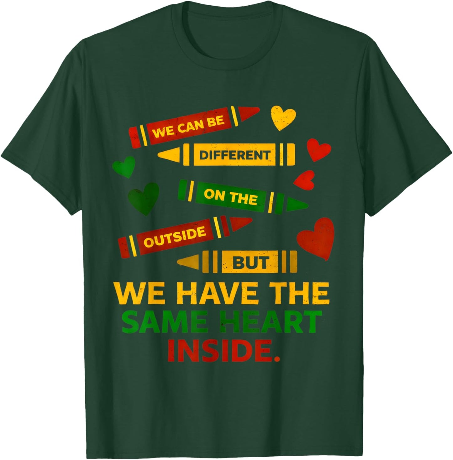 Same Heart Black History Month African American Women Kids T-Shirt - T-Shirt | Forest