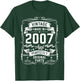 Vintage 2007 19yr 19th Birthday Gifts 19 Years Old T-Shirt - T-Shirt | Forest