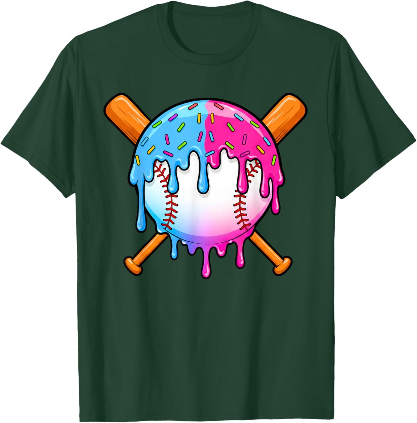 Baseball Sport Respect The Drip Boys Baseball T-Shirt - T-Shirt | Forest