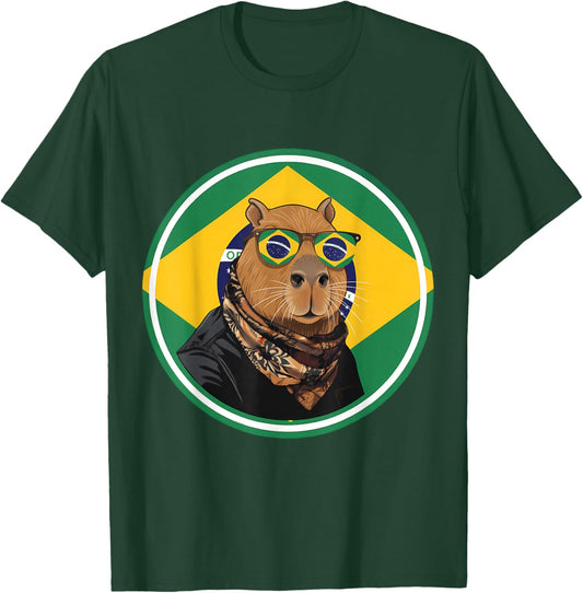 Brazil Flag Brazilian Roots Brasilian Pride Brasil T-Shirt - T-Shirt | Forest