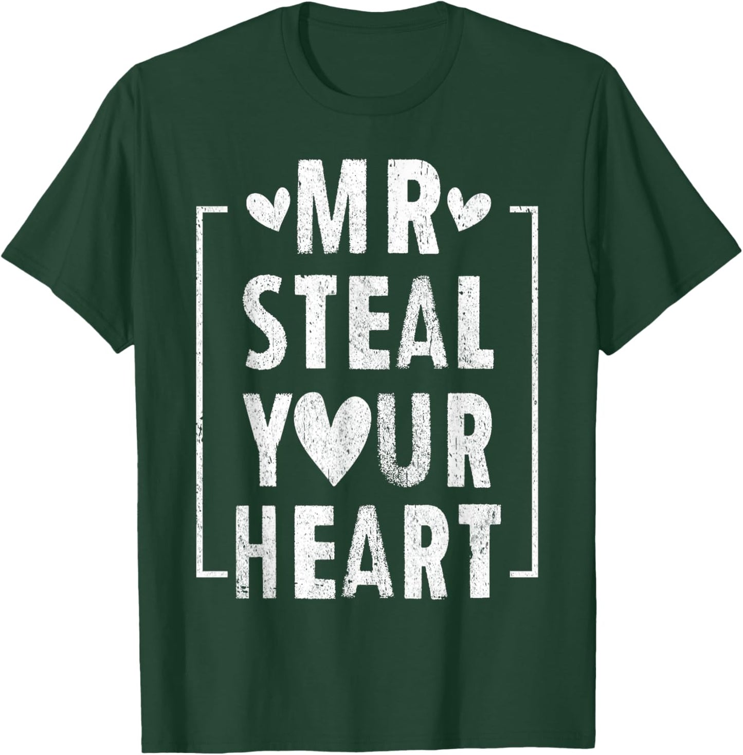 Mr Steal Your Heart for Boys Toddlers Valentine's Day Kids T-Shirt - T-Shirt | Forest
