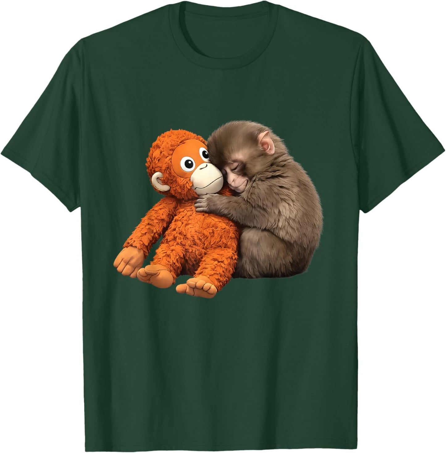 Cute Baby Monkey Punch T-Shirt - T-Shirt | Forest