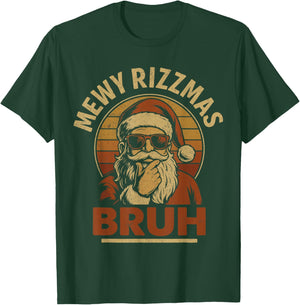Skibidi Rizzmas Shirt , Rizzler Santa Mewy Rizzmas T-Shirt - T-Shirt | Forest