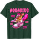 Aquarius Girl Birthday Black Woman Sneakers Zodiac Bday T-Shirt - T-Shirt | Forest