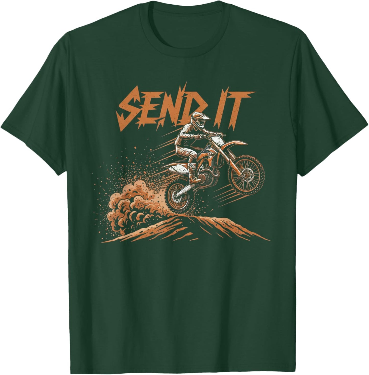 Dirt Bike Lovers Motocross Motorbike Racing MX Off Road Life T-Shirt - T-Shirt | Forest