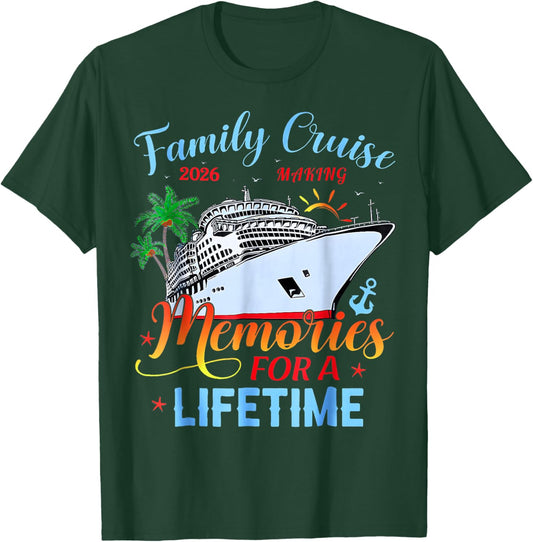Family Cruise 2026 Family Matching Cruise Vacation Party T-Shirt - T-Shirt | Forest
