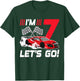 7 Year Old Race Car 7th Birthday Racecar Racing Boy T-Shirt - T-Shirt | Forest