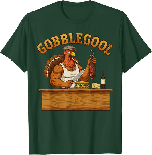 Thanksgiving Gobblegool Turkey Baker T-Shirt - T-Shirt | Forest
