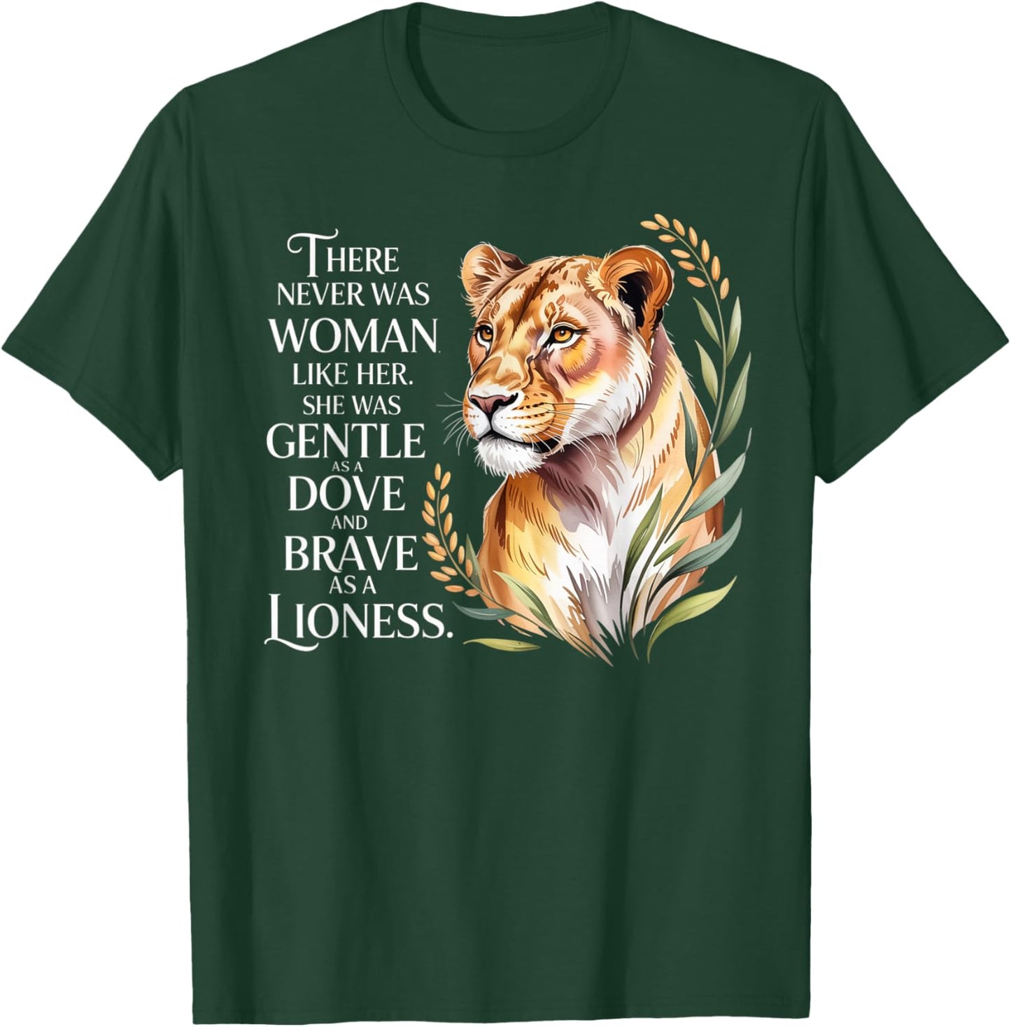 Brave As Lioness Lion Animal Lioness Women Lioness T-Shirt - T-Shirt | Forest
