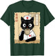 Nurse Japanese Cat T-Shirt - T-Shirt | Forest