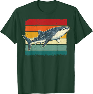 Whale Shark Retro T-Shirt - T-Shirt | Forest