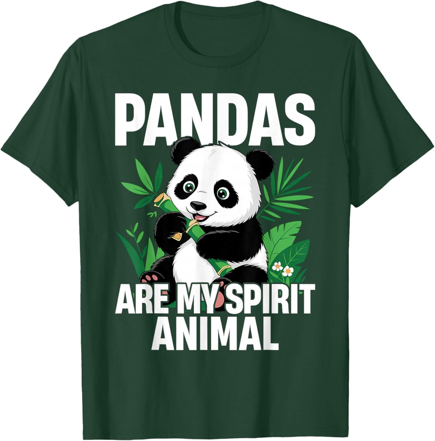 Pandas are My Spirit Animal Clothes Outfit Panda Bear T-Shirt - T-Shirt | Forest