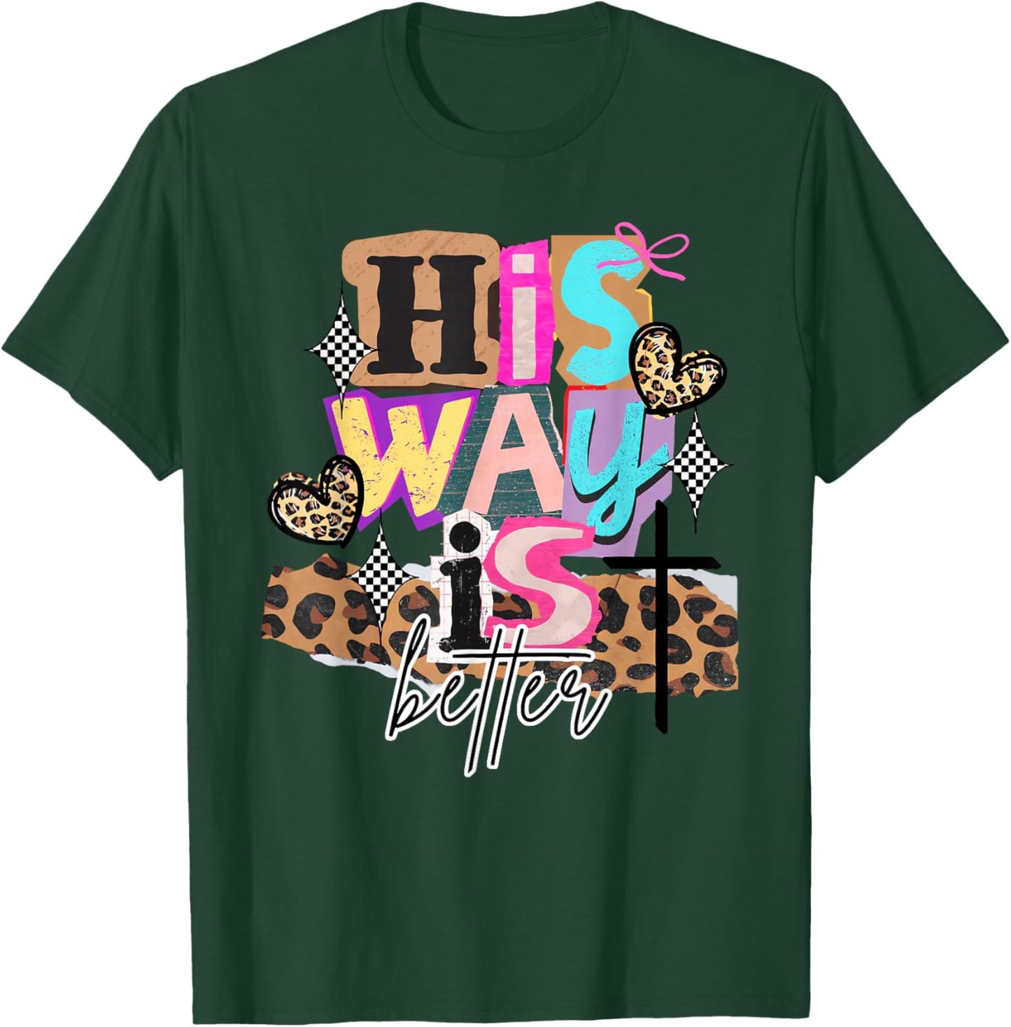 Retro Funny His Way is Better Religious Christians Bible T-Shirt - T-Shirt | Forest
