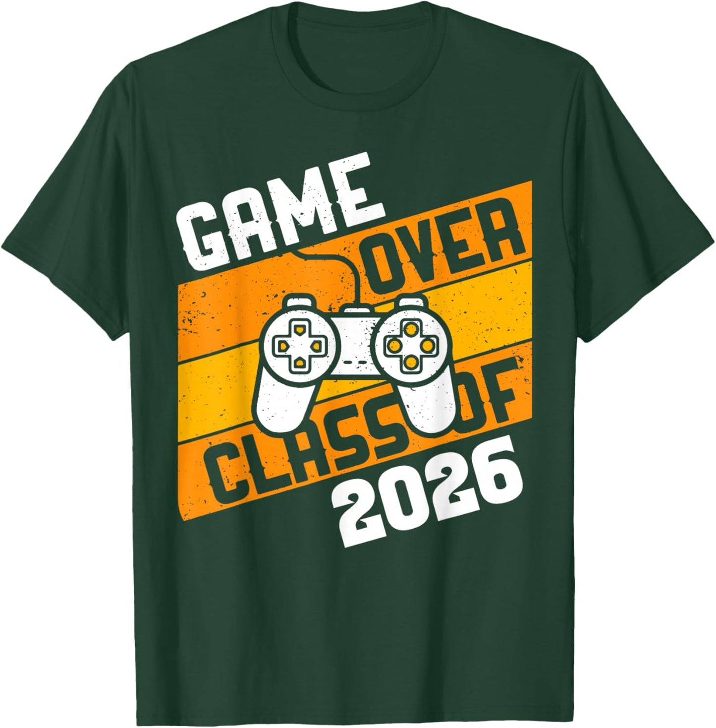 Funny Graduation Video Gamer Game Over Class of 2026 Senior T-Shirt - T-Shirt | Forest