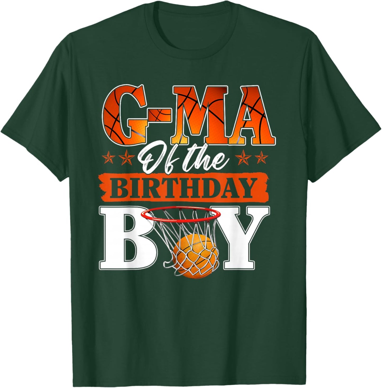 Basketball G MA of The Birthday Boy Family Matching T-Shirt - T-Shirt | Forest