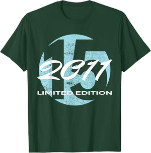 15th Birthday Girl boy 15 Years 2011 Funny Gift T-Shirt - T-Shirt | Forest