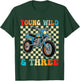 3rd Birthday Motocross Dirt Bike Young Wild and Three T-Shirt - T-Shirt | Forest