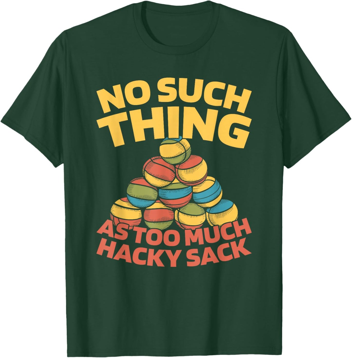 Footbag Coordination - Recreation Hacky Sack T-Shirt - T-Shirt | Forest