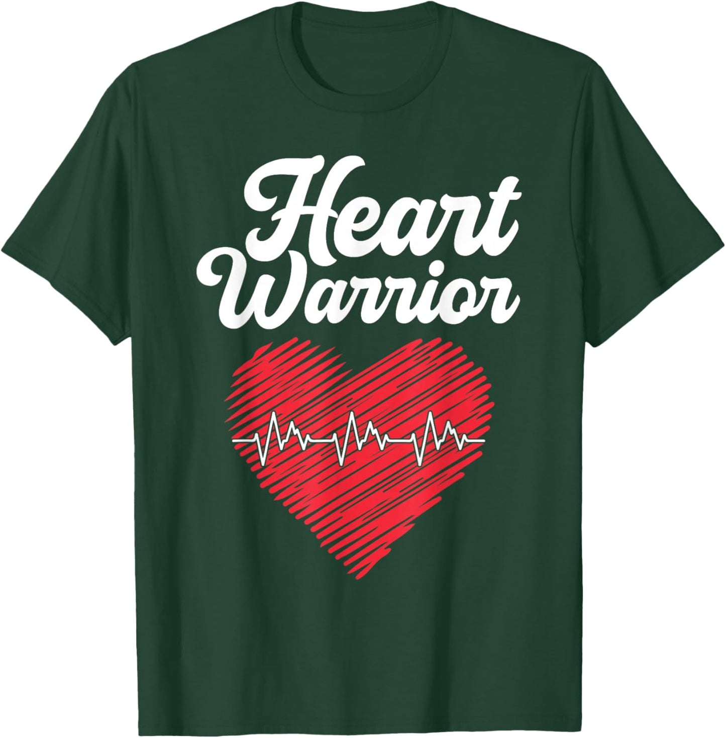 Heart Disease Awareness wear red for a Heart Warrior T-Shirt - T-Shirt | Forest