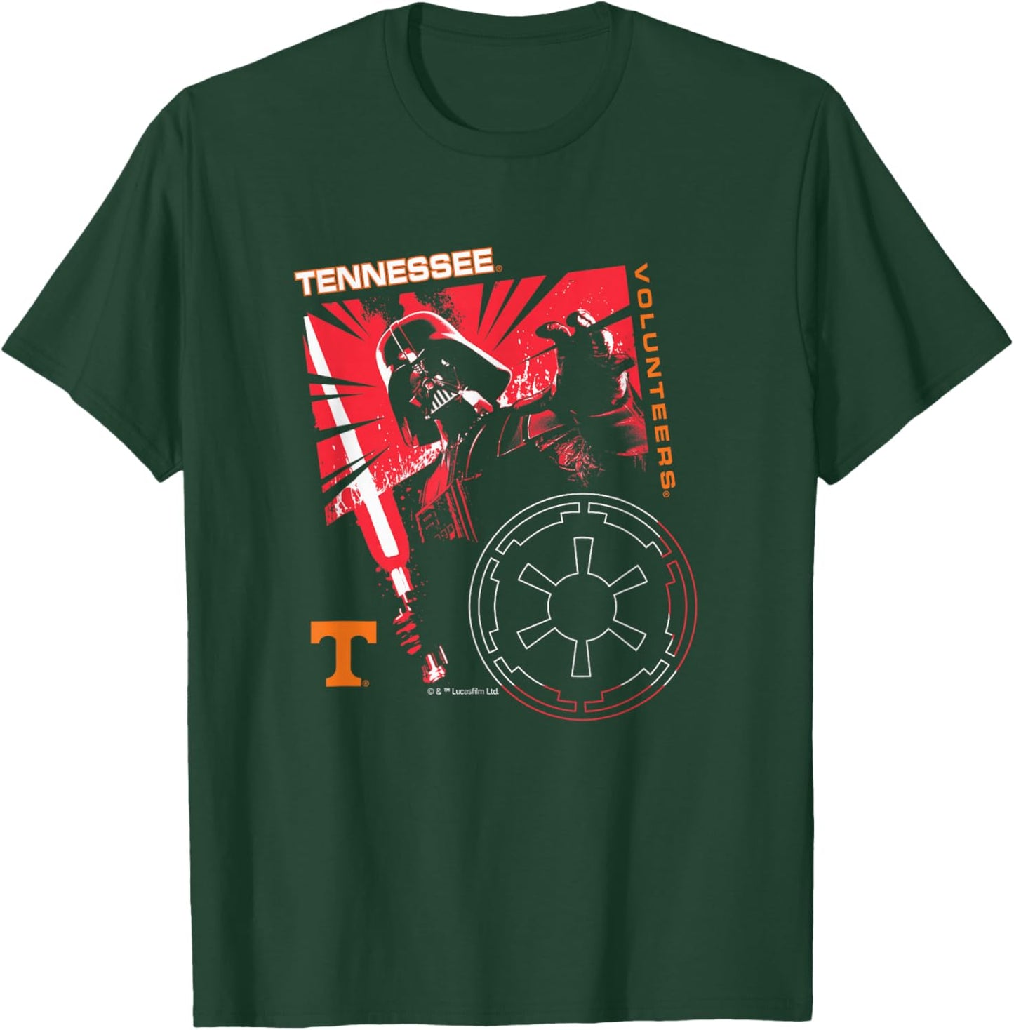 Tennessee Volunteers Star Wars Sith Lord Black T-Shirt - T-Shirt | Forest
