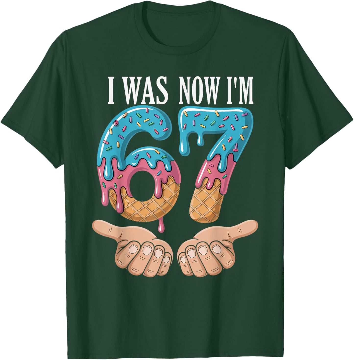 I was 6 Now I’m 7 Funny Birthday Girl Kids Seven Years Old T-Shirt - T-Shirt | Forest