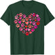 Cute Dog Lover Heart Paw Valentine Pet Owner T-Shirt - T-Shirt | Forest