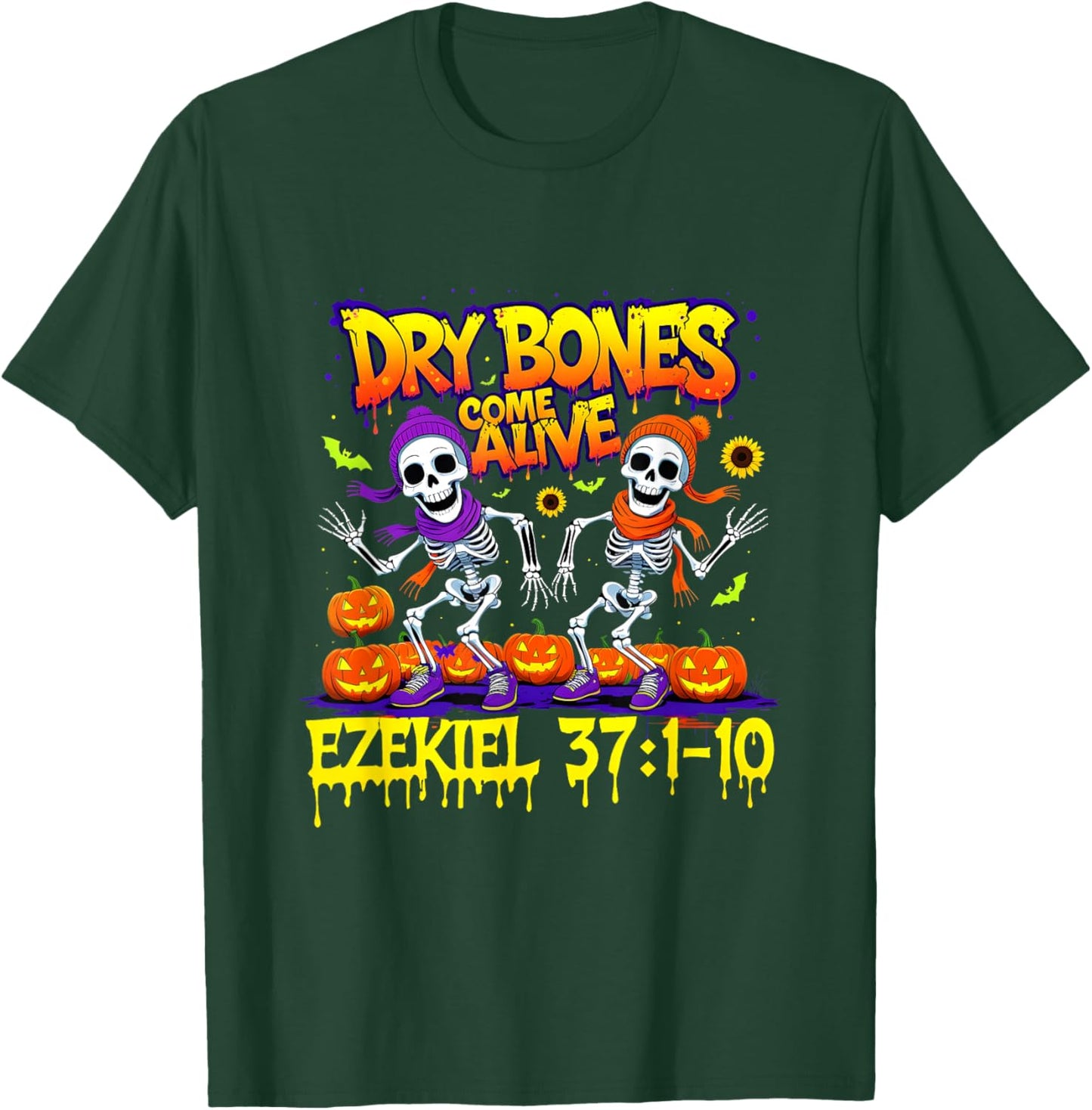 Dry Bones Come Alive Ezekiel 37 Bible Verse Christian T-Shirt - T-Shirt | Forest