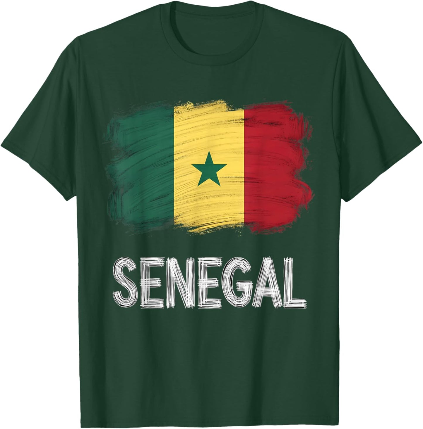 Senegal Flag Senegalese Pride T-Shirt - T-Shirt | Forest